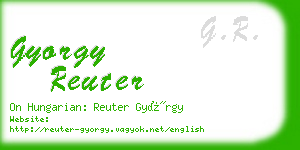 gyorgy reuter business card